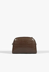 BOLSA TIRACOLO NAY PEQUENA MARROM S 50015 0837 0003 SCHUTZ